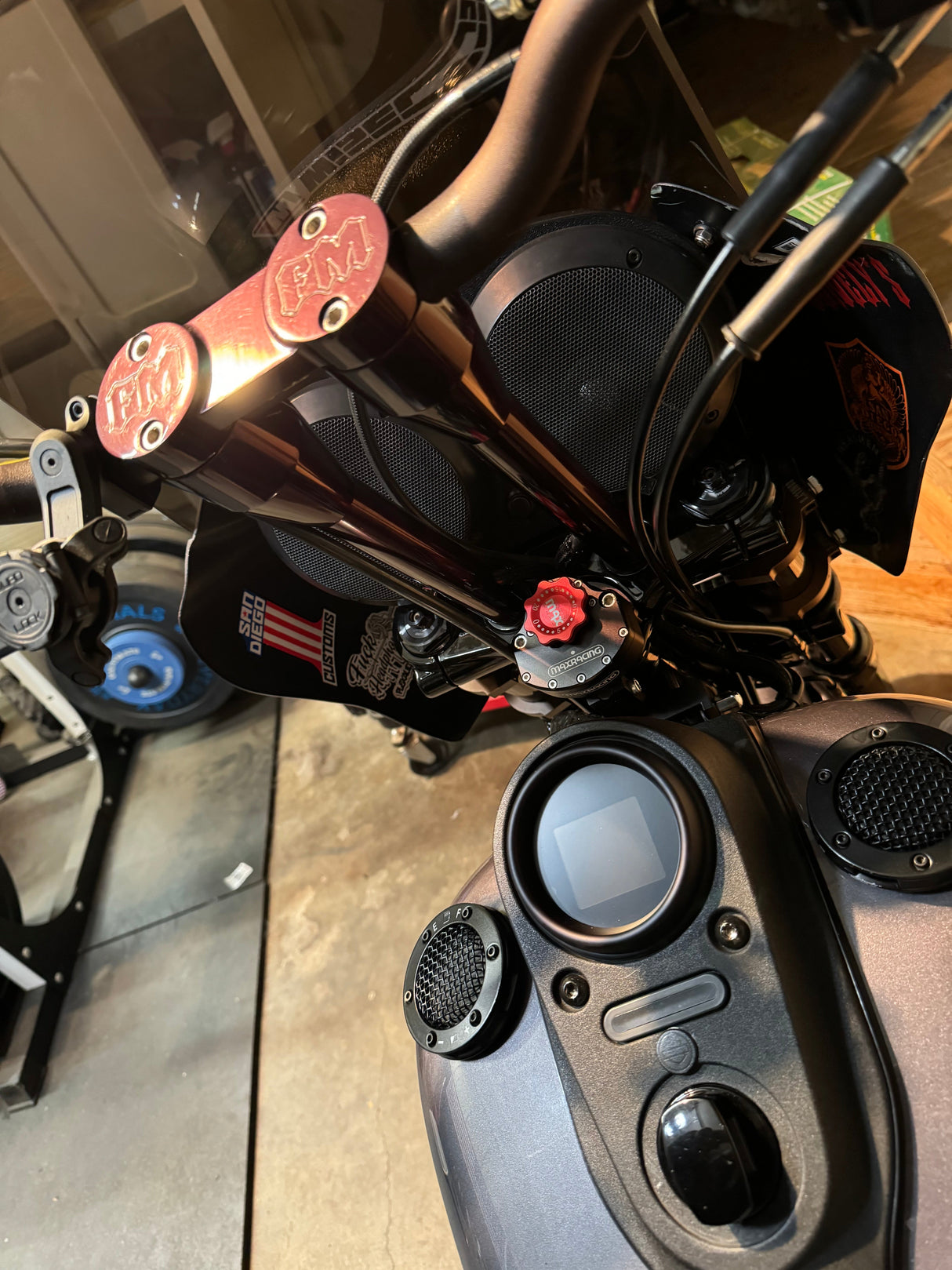 MaxRacing MAX20 Steering Damper - Harley Davidson - Dyna FXDB
