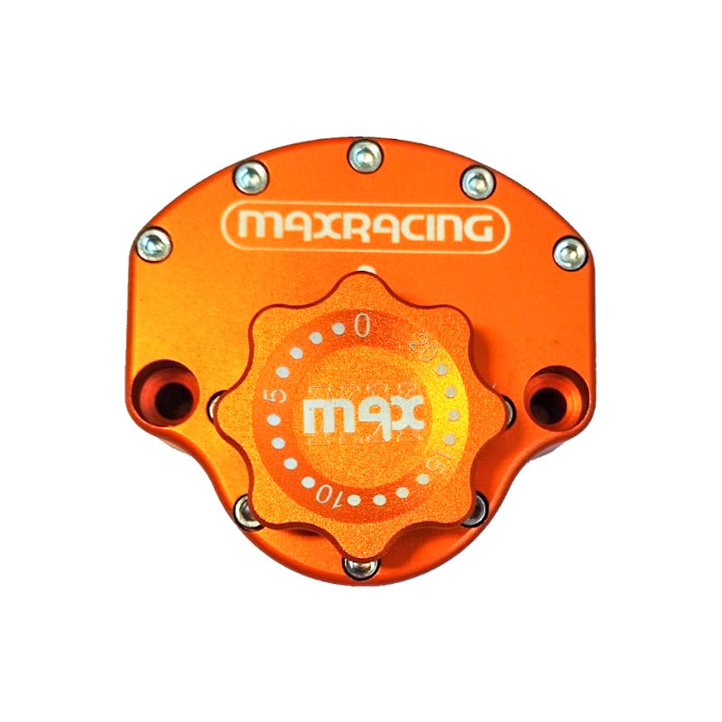 MaxRacing MAX20 Steering Damper - Kawasaki - ZX-12R Base Color: Orange Regulator Color: Orange
