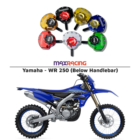 MaxRacing MAX20 Steering Damper - Yamaha - WR 250 (Below Handlebar) Base Color: Black Regulator Color: Black