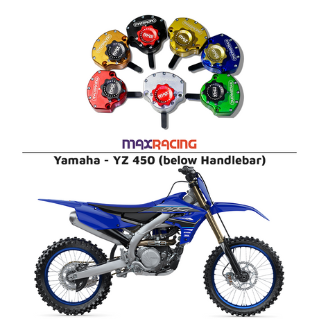 MaxRacing MAX20 Steering Damper - Yamaha - YZ 450 (below Handlebar) Base Color: Black Regulator Color: Black