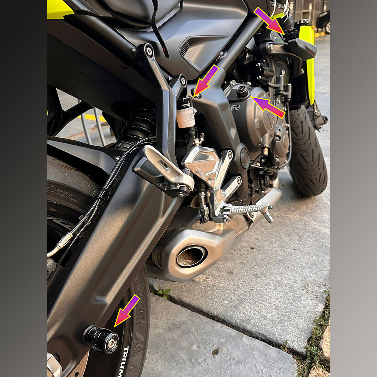Procton Frame Slider - Triumph - Trident 660 (2020-up)