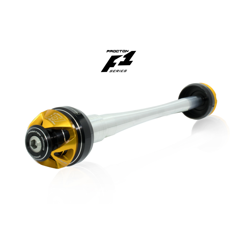 Procton F1 Front Axle Slider - Kawasaki - Z750 / Z800 / Z900 / Z1000 Color: Orange