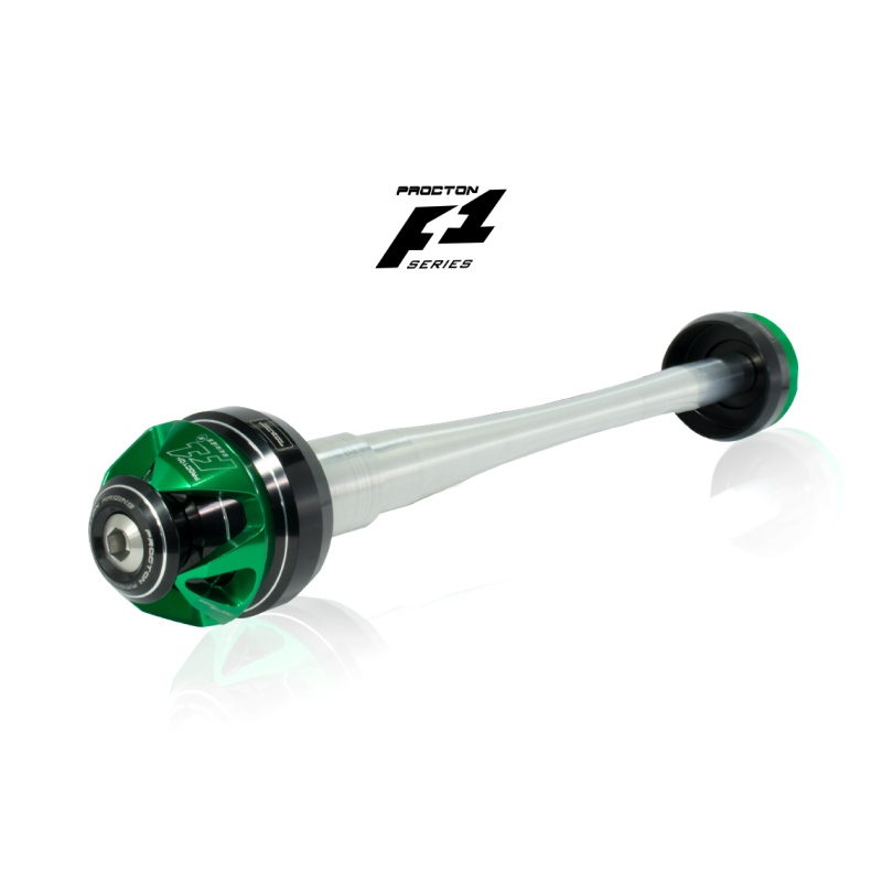 Procton F1 Front Axle Slider - Kawasaki - Z750 / Z800 / Z900 / Z1000 Color: Orange