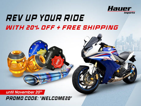 Rev Up Your Ride with 20% OFF + Free Shipping at Hauer Imports!