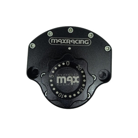 MaxRacing MAX10 Steering Damper - Kawasaki - Ninja 300 (2013 and Newer) Base Color: Black Regulator Color: Black