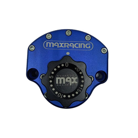 MaxRacing MAX10 Steering Damper - Honda - CB 300 R - Fat Bar Base Color: Blue Regulator Color: Black