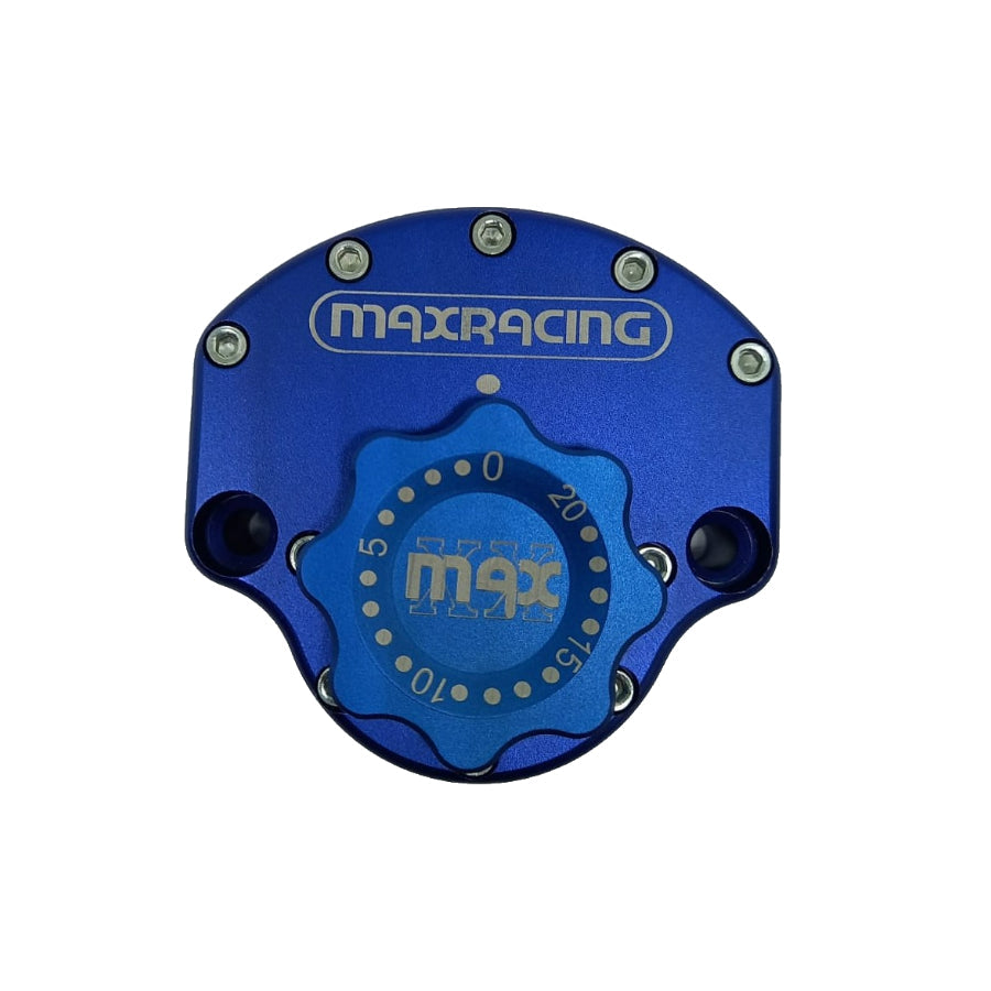 MaxRacing MAX10 Steering Damper - Yamaha - XTZ 250 Lander - Fat Bar Base Color: Blue Regulator Color: Blue