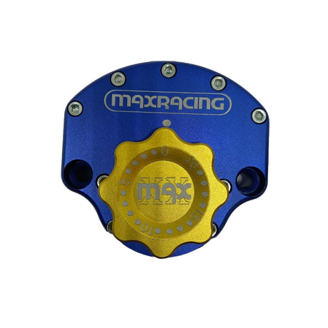 MaxRacing MAX20 Steering Damper - Yamaha - Super Ténéré 1200 (2015-up) Base Color: Blue Regulator Color: Gold