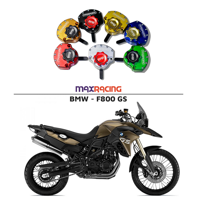 MaxRacing MAX20 Steering Damper - BMW - F800 GS Base Color: Black Regulator Color: Black