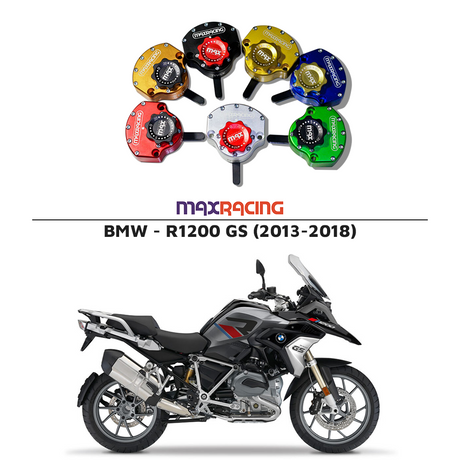 MaxRacing MAX20 Steering Damper - BMW - R1200 GS (2013-2018) Base Color: Black Regulator Color: Black