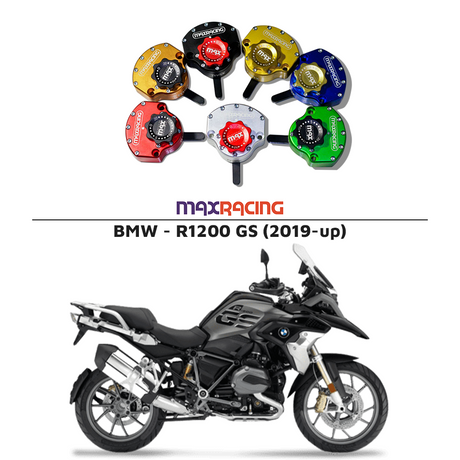 MaxRacing MAX20 Steering Damper - BMW - R1200 GS (2019-up) Base Color: Black Regulator Color: Black