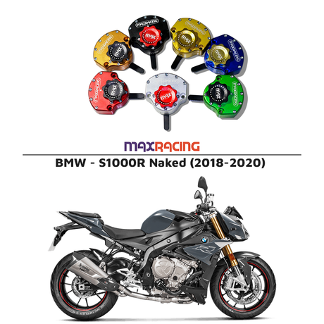 MaxRacing MAX20 Steering Damper - BMW - S1000R Naked (2018-2020) Base Color: Black Regulator Color: Black