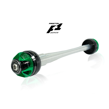 Procton F1 Front Axle Slider - Kawasaki - Z750 / Z800 / Z900 / Z1000 Color: Orange