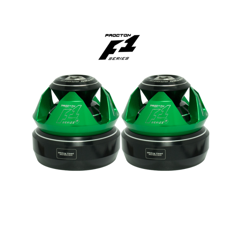 Procton F1 Front Axle Slider - Ducati - Monster 797 Color: Green