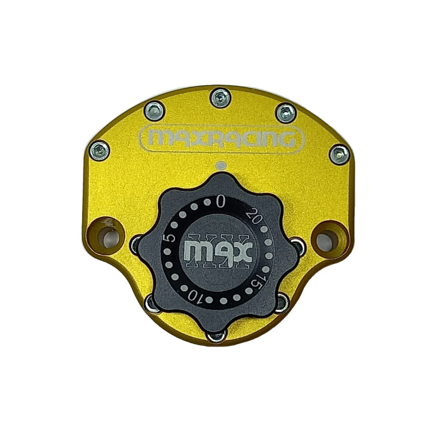 MaxRacing MAX20 Steering Damper - BUELL - XB 12 S Base Color: Gold Regulator Color: Black