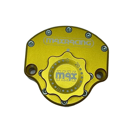 MaxRacing MAX20 Steering Damper - Yamaha - MT-03 (660 CC) Base Color: Gold Regulator Color: Gold