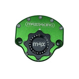 MaxRacing MAX20 Steering Damper - Yamaha - V-Max 1200 Base Color: Green Regulator Color: Black