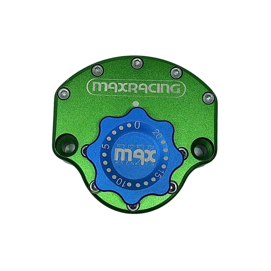 MaxRacing MAX10 Steering Damper - Honda - CB 500 X (2014 and Newer) Base Color: Green Regulator Color: Blue