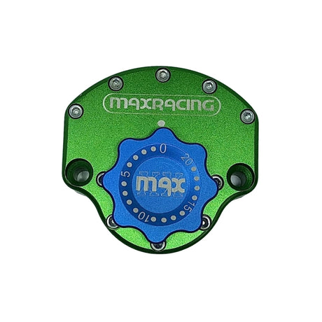 MaxRacing MAX10 Steering Damper - Honda - CB 500 X (2014 and Newer) Base Color: Green Regulator Color: Blue