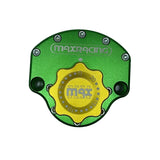 MaxRacing MAX20 Steering Damper - Suzuki - GSX-650 F (2008 and Older) Base Color: Green Regulator Color: Gold