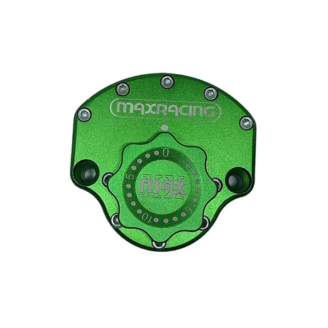 MaxRacing MAX20 Steering Damper - Honda - CRF 230 F Base Color: Green Regulator Color: Green