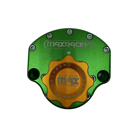 MaxRacing MAX10 Steering Damper - Suzuki - GS 500 E (2004-2009) Base Color: Green Regulator Color: Orange