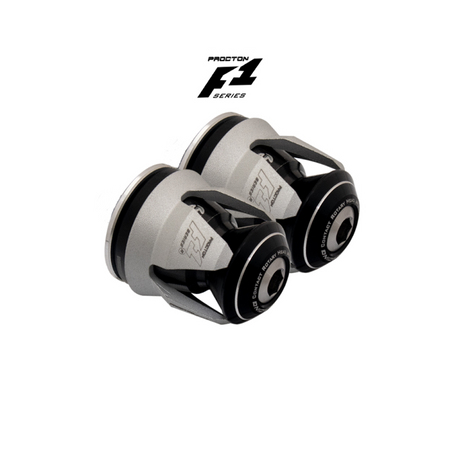 Procton F1 Handlebar End Weight Balance - Yamaha - XJ6N (2016-2019) | MT-07 | FZ-07 | MT-09 Color: Matte White