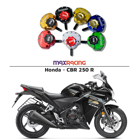 MaxRacing MAX10 Steering Damper - Honda - CBR 250 R Base Color: Black Regulator Color: Black