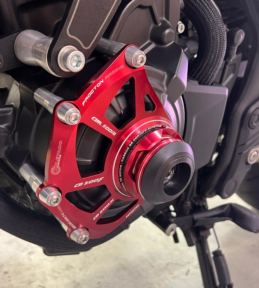 Procton Engine Cover Slider Case Protector - Left for Honda CB 500 F / X / CBR 500 R (2013-2018)