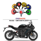 MaxRacing MAX20 Steering Damper - Honda - CBR 650 R (2019-up) Base Color: Black Regulator Color: Black