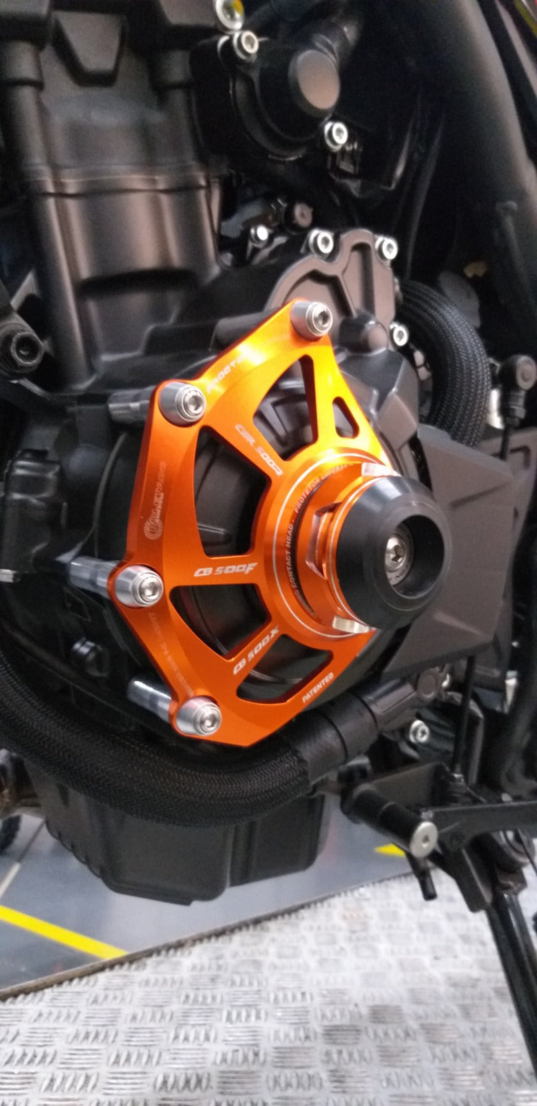 Procton Engine Cover Slider Case Protector - Left for Honda CB 500 F / X / CBR 500 R (2013-2018)