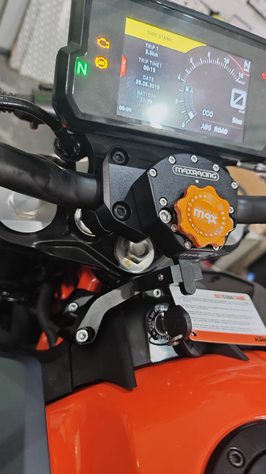 MaxRacing MAX10 Steering Damper - 2017-2022 KTM - Duke 390