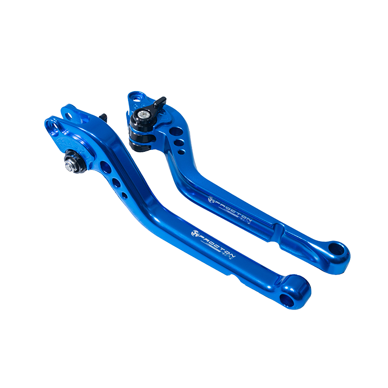 Procton Brake / Clutch Levers Set - Honda - CB 650 F/R | CBR 650 F/R (2014-up) (F-18/H-65) Size: Long Lever Color: Blue