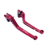 Procton Brake / Clutch Levers Set - Kawasaki - ZX-6R 636 (2019-2024) (F-88/K-750) Size: Long Lever Color: Red