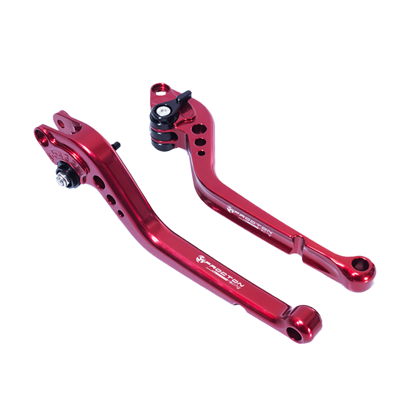 Procton Brake / Clutch Levers Set - Yamaha - Fazer 250 (F25/FZ250) Size: Long Lever Color: Red