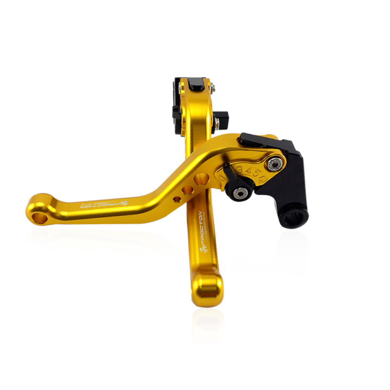 Procton Brake / Clutch Levers Set - Yamaha - R1 (2015-2024) Size: Short Color: Gold