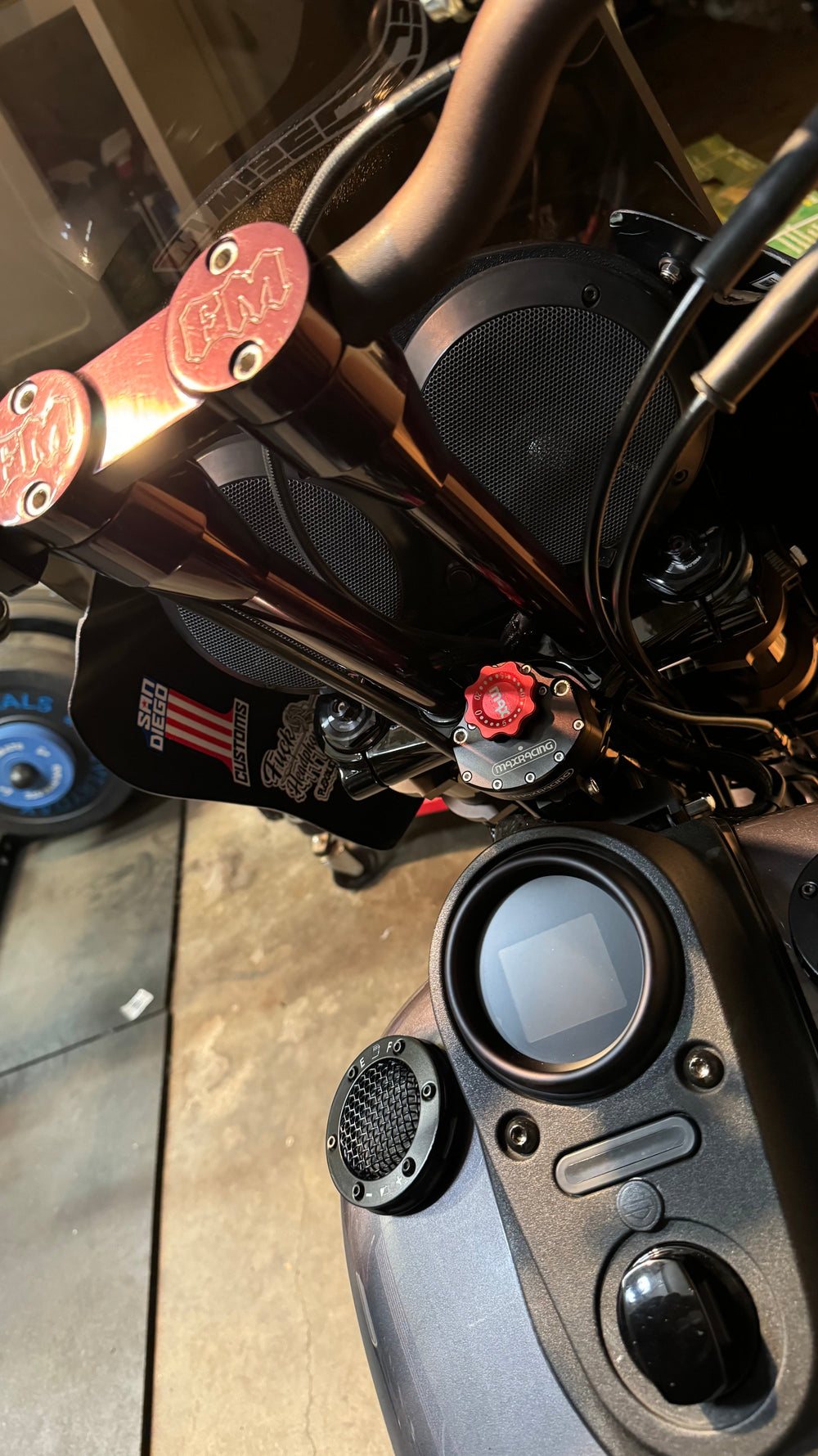MaxRacing MAX20 Steering Damper - Harley Davidson - Dyna FXDB