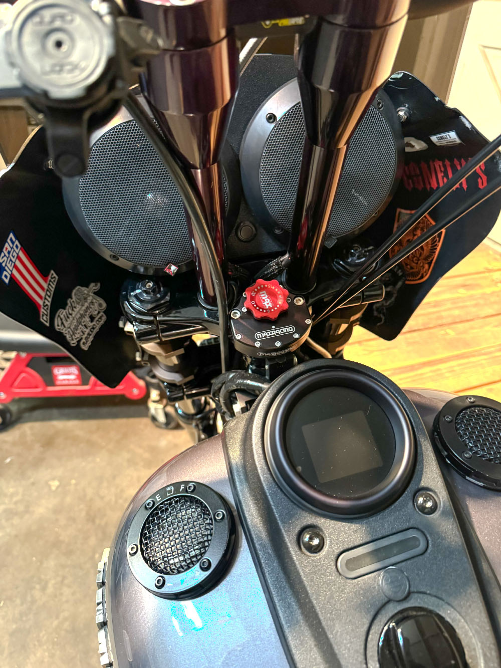 MaxRacing MAX20 Steering Damper for Harley Davidson Dyna FXDB