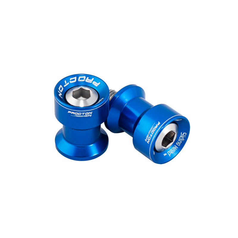 Procton Mini Swingarm Spools - Yamaha/Triumph Color: Blue