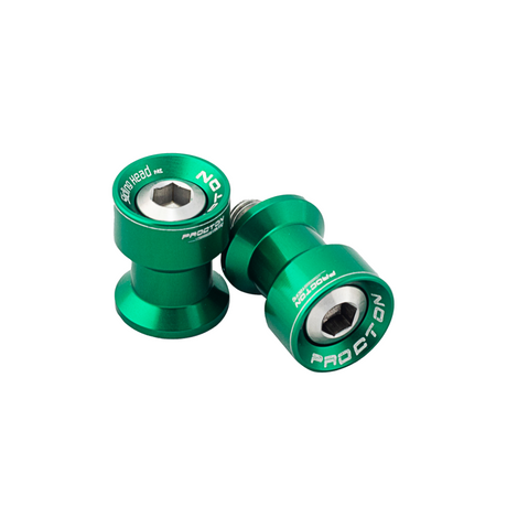 Procton Mini Swingarm Spools - Yamaha/Triumph Color: Green