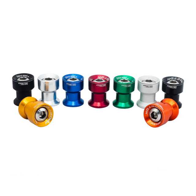 Procton Mini Swingarm Spools - Yamaha/Triumph Color: Orange