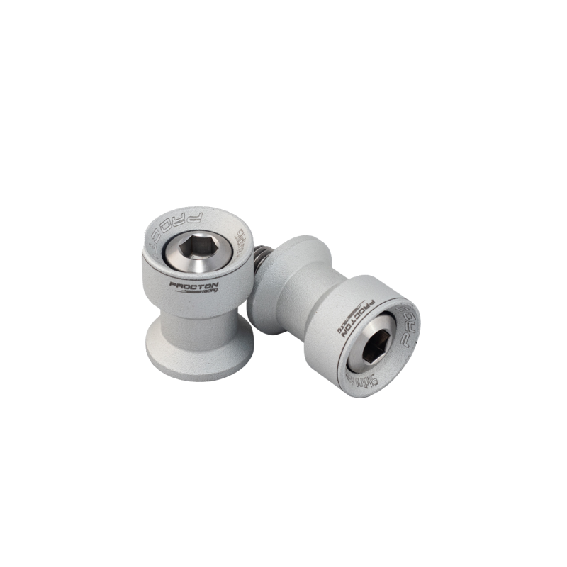 Procton Mini Swingarm Spools - Yamaha/Triumph Color: Matte White