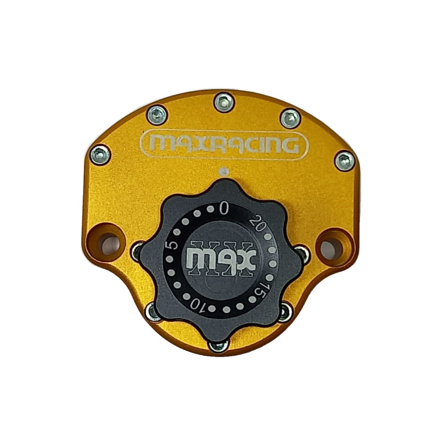 MaxRacing MAX10 Steering Damper - Dafra - Next 250 Base Color: Orange Regulator Color: Black