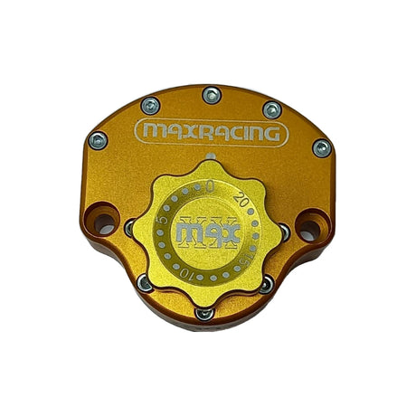 MaxRacing MAX20 Steering Damper - Suzuki - Bandit 1250 FA (1999 and Older) Base Color: Orange Regulator Color: Gold