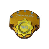 MaxRacing MAX20 Steering Damper - Harley Davidson - Dyna FXDB Base Color: Orange Regulator Color: Gold