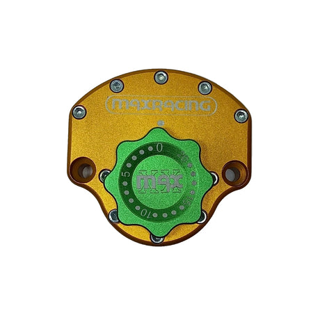 MaxRacing MAX20 Steering Damper - Honda - XL 1000 Varadero Base Color: Orange Regulator Color: Green