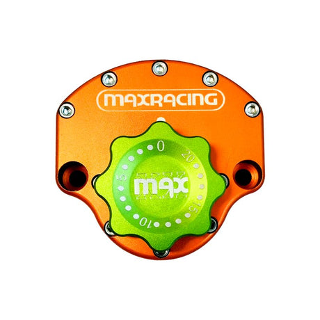 MaxRacing MAX20 Steering Damper - Suzuki - Hayabusa (2008-2020) Base Color: Orange Regulator Color: Green