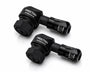 Procton 90 Degree Angled Motorcycle Valve Stem - Matte Black