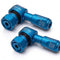 Procton 90 Degree Angled Motorcycle Valve Stem - Matte Light Blue
