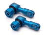 Procton 90 Degree Angled Motorcycle Valve Stem - Matte Light Blue